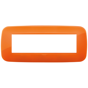 Placca Rotonda 7M Reflex Arancione 21x9x0.9 Copri Interruttore a Muro - Product Image 1