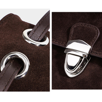 Cuir Suédé Véritable Sac à Main Femme Bandoulière Luxe Silencieux Élégant Sac Design Minimaliste Usage Quotidien Décontracté