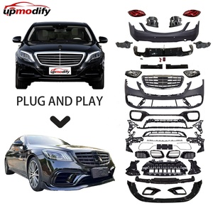 Kit de carrosserie de remplacement d'usine pour transformer une ancienne Mercedes Classe S W222 (2014-2017) en nouvelle version 2018 S63 B700 - Ensemble de pare-chocs - Product Image 1