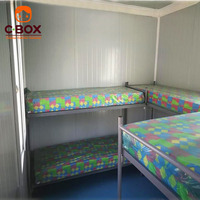 Cbox Maison portable de 20 pieds, dortoir de chantier, maison modulaire préfabriquée, conteneur détachable