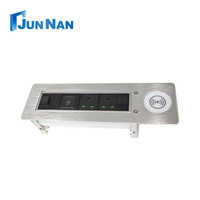 Prise de courant de bureau escamotable en alliage d'aluminium avec recharge sans fil, prise de courant cachée pour table de réunion, prise de courant USB de bureau