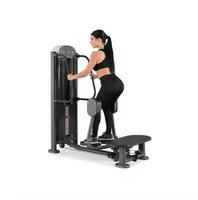 Appareil de musculation professionnel en acier réglable avec sélection de charge par broche pour adducteurs de cuisses et hanches, et entraînement des bras, doté d'un design durable et écologique