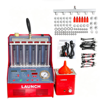 Nettoyeur et testeur d'injecteurs de carburant LAUNCH CNC-602A, machine de nettoyage ultrasonique pour injecteurs 6 cylindres pour véhicules à essence