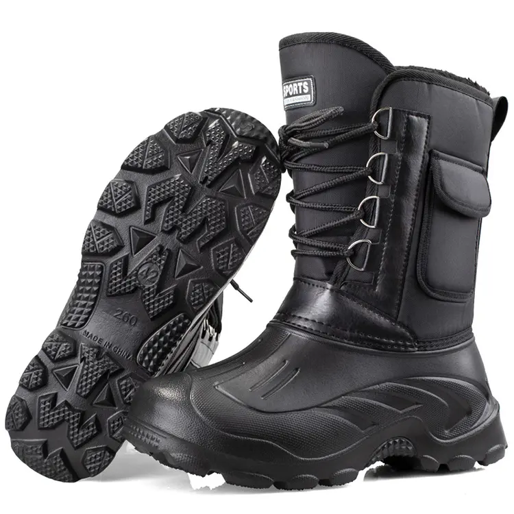 Hot selling cheap custom warm waterproof shoes boots snow for men working snow boots shoes