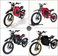 HCBK Stealth Bomber -SS80 Vélo de montagne électrique Sportbikes 25000W Batterie 84V Vitesse maximale 150 km/h Autonomie 200 km