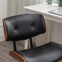 Chaise de bureau moderne de luxe léger, design contemporain, avec structure en acier, pivotante, réglable en hauteur, confortable, sans accoudoirs, idéale pour la maison, la chambre ou le bureau.