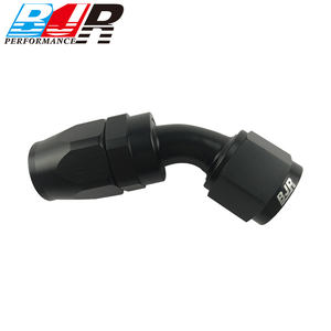 BJR Racing Car Parts Extrémité de tuyau à 45 degrés Raccord pivotant mâle AN6 - Product Image 2