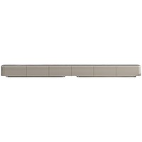 Table basse et meuble TV combinés en bois massif et plateau en pierre, style italien de luxe léger, moderne et simple, pour grand appartement, finition minimaliste