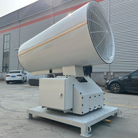 Canon à brouillard 40M avec télécommande, haute capacité 3,5m³/h, authentique, longue portée, pour le contrôle de la poussière et la démolition