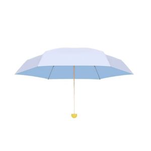 Mini Paraguas de Bolsillo Plegable de 5 Secciones, Ultraligero, Protección UV, Doble Uso para Sol y Lluvia, Compacto y Portátil, Diseño Cápsula Macaron - Product Image 2