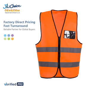 J & L 2025 OEM 3M An Toàn Vest Màu Đen Thiết Bị Không Thấm Nước Áo Mưa Bảo Vệ Vest Áo Khoác Phản Quang Mưa Áo An Toàn Quần Áo - Product Image 1