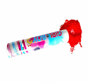 Factory Direct Eco-Friendly Hand-Held Corn Flour Fireworks Confetti UV Printed Gender Reveal Decorations Boys Birthday Christmas