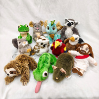 Jouets en peluche magnétiques personnalisables avec logo : Lézard, Lémur, Grenouille, Perroquet, Souris, Hibou – Animaux en peluche magnétiques couchés