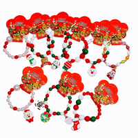 Nouveaux Coffrets Cadeaux de Bijoux de Noël pour Enfants : Bracelets Perlés Colorés, Ornements Capillaires, Colliers et Bagues en Boîte Élégante