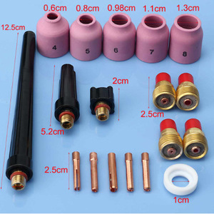 ชุดหัวเชื่อม TIG รุ่น QY SR WP9 20 25 พร้อมเลนส์แก๊ส ตัวจับหัวเชื่อม และฝาครอบด้านหลัง สำหรับเชื่อมอาร์กอน - Product Image 4