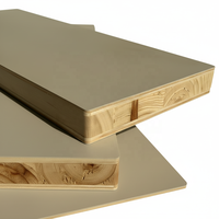 Tablero de Bloques de Madera Laminado de Melamina 4x8 Ecológico de Núcleo Sólido Profesional de Fábricas Chinas para Muebles y Gabinetes