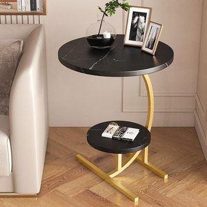 Luxury sofa side table, <b>modern</b> minimalist design, creative home storage <b>shelf</b>, bedroom bedside table - Product Image 1