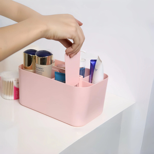 Đa Chức Năng Cầm Tay Lưu Trữ Hộp Máy Tính Để Bàn Tổ Chức Hình Chữ Nhật Container Cho Mỹ Phẩm Văn Phòng Phẩm Máy Tính Để Bàn Ngăn Xếp - Product Image 2