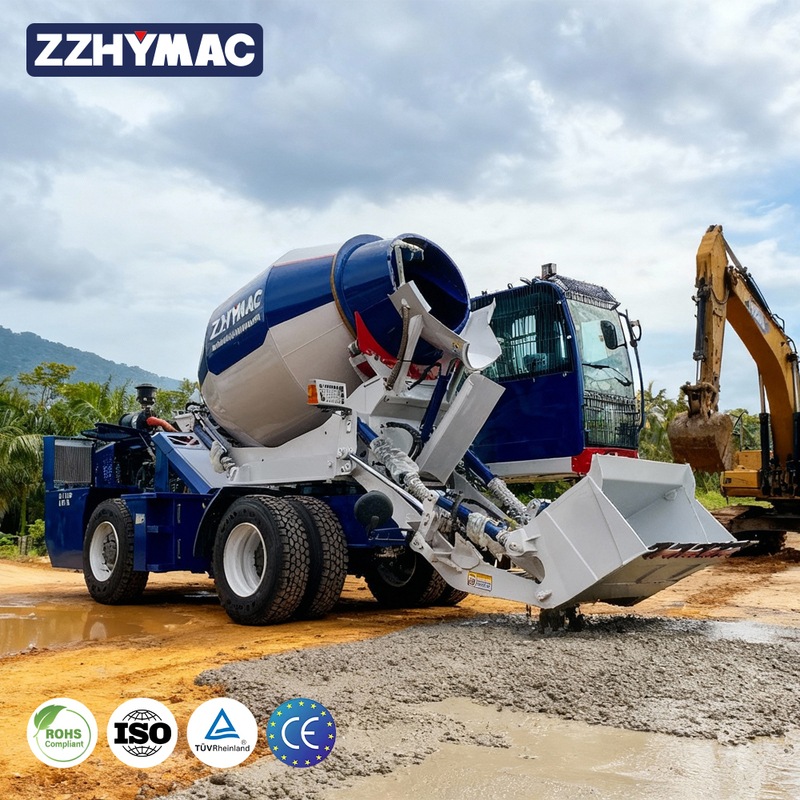 Mobile Mini Concrete Mixer Self Loading