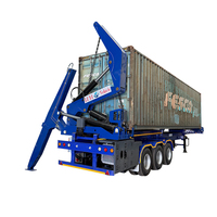 Semi-remorque à trois essieux pour le chargement latéral de conteneurs de 20 pieds et 40 pieds, pour la logistique portuaire, le chargement, le déchargement, la livraison et le transport
