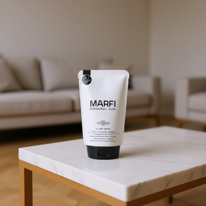 Tappeto della Collezione Marfi, Design Orientale Blu e Argento, 2X8, Copertura Tessile per Mobili, per Casa, Ufficio, Camera da Letto, Soggiorno - Product Image 2