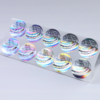 Autocollants de sécurité holographiques 3D personnalisés, étiquettes laser anti-contrefaçon, autocollants d'emballage imperméables pour boîtes cadeaux cosmétiques