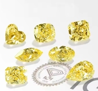 Anster Jewelry - Diamante Amarillo Certificado por IGI, Diamante Cultivado en Laboratorio, Color Amarillo, HPHT CVD VVS VS, Forma Elegante