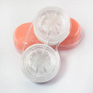 Étui à lentilles de <span class=keywords><strong>contact</strong></span> portable en plastique, <span class=keywords><strong>best</strong></span>-seller, coloré, réfléchissant, carré, pour femmes et hommes - Product Image 2