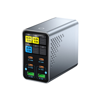 Chargeur rapide 540W PD 3.1, chargeur de bureau multiport 4C2A, affichage intelligent, chargeur GaN pour ordinateur portable, téléphone portable, CE/FCC/UL/ROHS