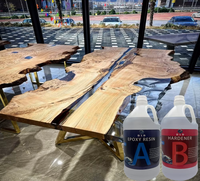 Résine époxy liquide transparente DLD, double composant, adhésifs pour la construction, le travail du bois, l'artisanat, les tables à manger