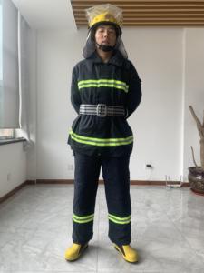 Offre Spéciale de haute qualité à bas prix Aramide pompier lutte contre l'incendie costume EN469 CE Gear - Product Image 4