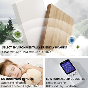 आधुनिक मेलामाइन बोर्ड परियोजना अनुकूलित लक्जरी लकड़ी के पांच सितारा होटल बेडरूम फर्नीचर सेट निर्माता होटल कक्ष फर्नीचर - Product Image 5