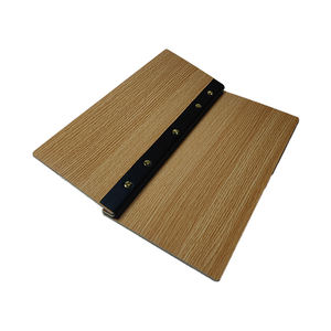 Restaurante logotipo grabado personalizado A4 A5 portapapeles Base de madera Flip Panel libro menús Carpeta de tarjetas cubierta de menú de madera soporte de tablero - Product Image 2