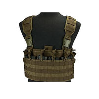 Gilet tactique d'assaut avec poches multiples, système MOLLE, motif Multicam