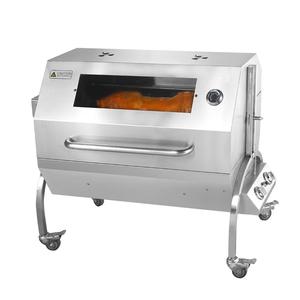 Grand barbecue rotissoire en acier inoxydable au gaz et au charbon de bois, 60 kg, chauffage rapide, pour extérieur, vente en gros - Product Image 3
