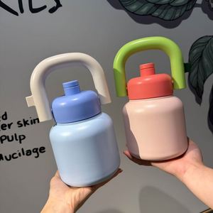 Nuevo Estilo Vaso Doble Portátil de Gran Capacidad, Taza de Agua Moderna y Linda con Diseño de Cubo, Regalo al por Mayor - Product Image 6