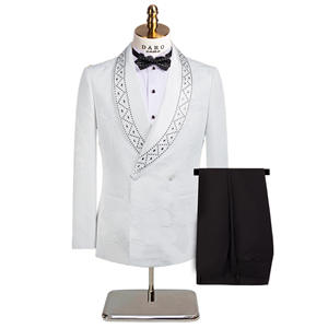 Traje de Novio Jacquard 2026 con Cuentas y Cristales, Traje Formal de Dos Piezas <span class=keywords><strong>para</strong></span> Hombre, Blazer y Pantalones - Product Image 2