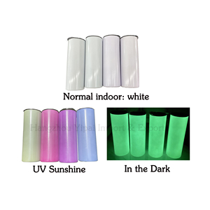 Gobelets isothermes blancs vierges de 20 oz pour sublimation, exclusifs, à changement de couleur sensible à la lumière, en acier inoxydable, pour le bricolage - Product Image 5