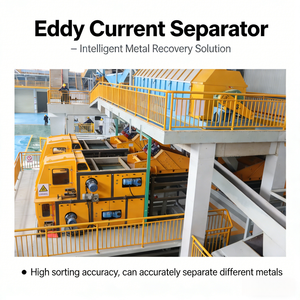Separador de Corrientes Parásitas para Pequeñas Empresas, Máquina de Reciclaje de Metales para el Procesamiento de Chatarra - Product Image 2