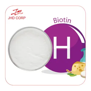 JHD生物素补充剂1% 2% 98% 维生素B7 H维生素D-生物素D生物素粉末