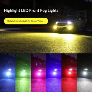 Luz antiniebla delantera LED Golden Eye, bombilla estroboscópica de doble color 24SMD, resistente al agua y a los golpes. Pieza de reacondicionamiento para automóvil compatible con H11 9006 881 H3 <span class=keywords><strong>H8</strong></span> - Product Image 5