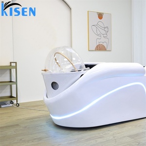 Lit de massage pour spa capillaire thaïlandais professionnel Kisen avec circulation d'eau et lumière LED électrique pour salons de luxe - Product Image 3