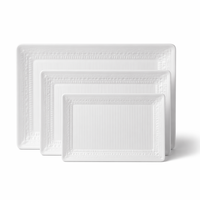 Service de vaisselle en mélamine de qualité alimentaire, sans BPA, non toxique, incassable, compatible lave-vaisselle, certifié pour hôtels et restaurants