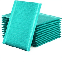 GSSSUSA Enveloppes matelassées à bulles 4x8 pouces, lot de 50, auto-adhésives, taille utilisable 4x7 pouces, pour envoi de bijoux et petites entreprises, couleur Teal