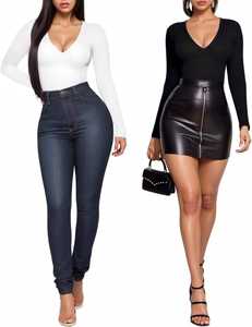 T-shirt coupe ajustée hauts tuniques t-shirt logo personnalisé concevez vos propres chemises personnalisées femmes <span class=keywords><strong>col</strong></span> en V à manches longues tissé imprimé - Product Image 4