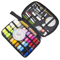 Kit de couture portable et écologique pour travaux d'aiguille DIY, mini format carré, ensemble complet pour enfants, cadeau fête des Mères, achat en gros