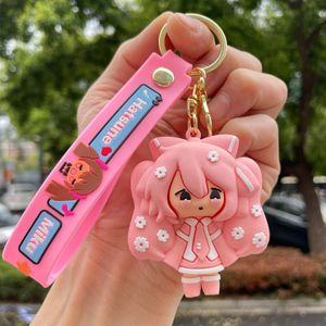 Niedlicher Hatsune <span class=keywords><strong>Miku</strong></span> Schlüsselanhänger Cartoon-Puppe Autoschlüsselanhänger Schulranzenanhänger - Product Image 1