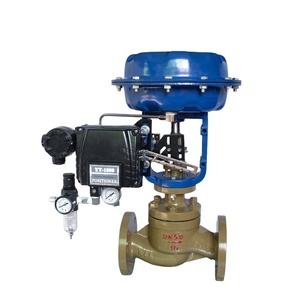 Válvula de Control Neumática de Acero Fundido con Brida ANSI 150LB, Válvula de Control Neumática Modulante de Cierre por Resorte - Product Image 1