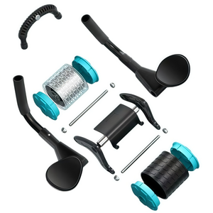 Attrezzo per Allenamento Addominale a Due Ruote con Rimbalzo Automatico, Supporto per Gomiti, per Uso Domestico, <span class=keywords><strong>Esercizi</strong></span> <span class=keywords><strong>Plank</strong></span> - Product Image 4