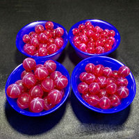Haute qualité 6mm 8mm10mm étoile rubis boule/étoile rubis perles